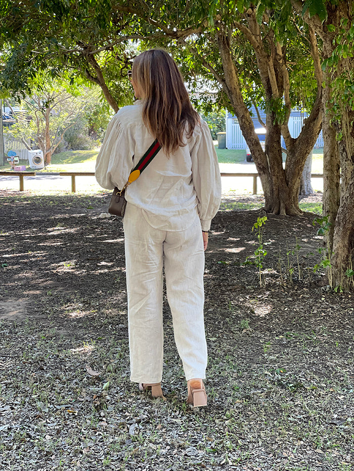 Spencer Linen Pants - Natural
