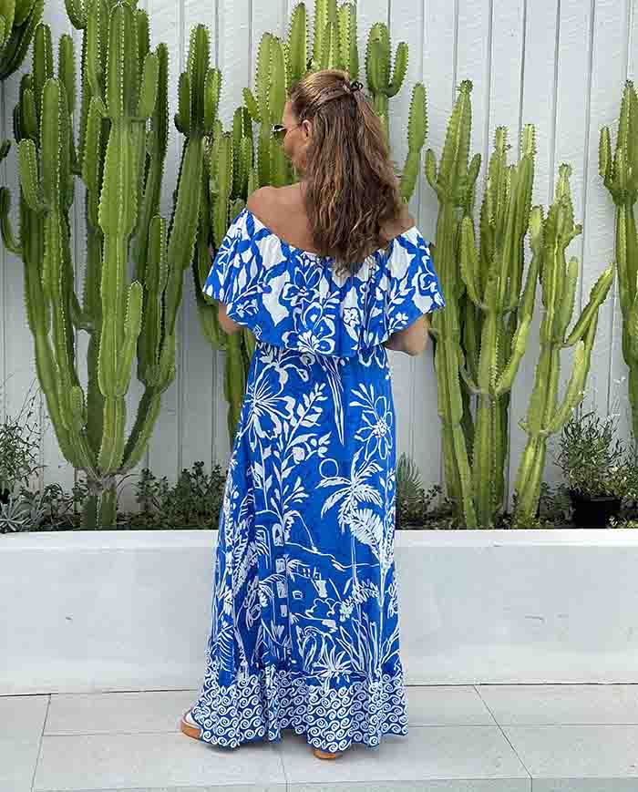 Harpar Blue Floral Maxi