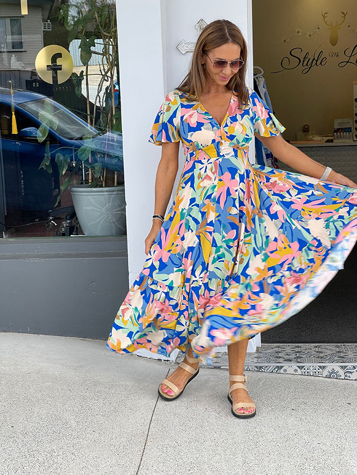 Cozumel Floral Maxi