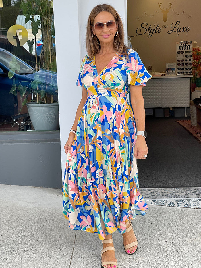 Cozumel Floral Maxi