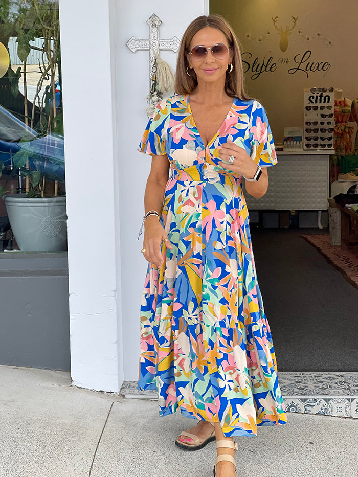 Cozumel Floral Maxi