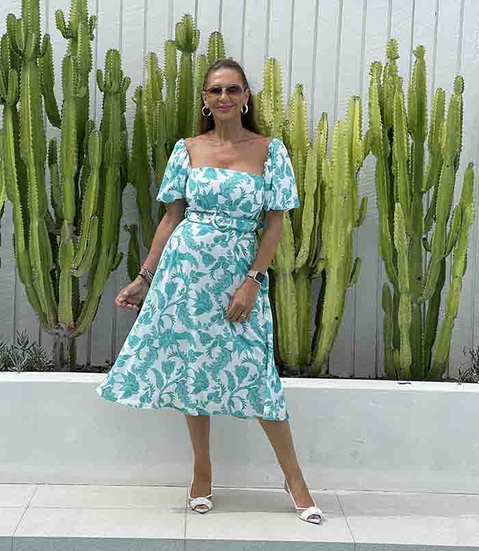 Batik Mint Print Dress