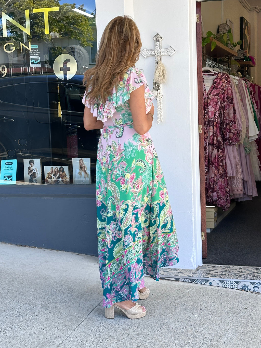 Rosa Frill Dress - Paisley Dream