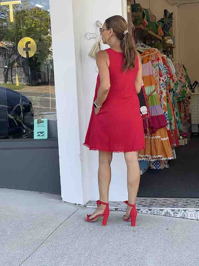 Layla Dress - Red