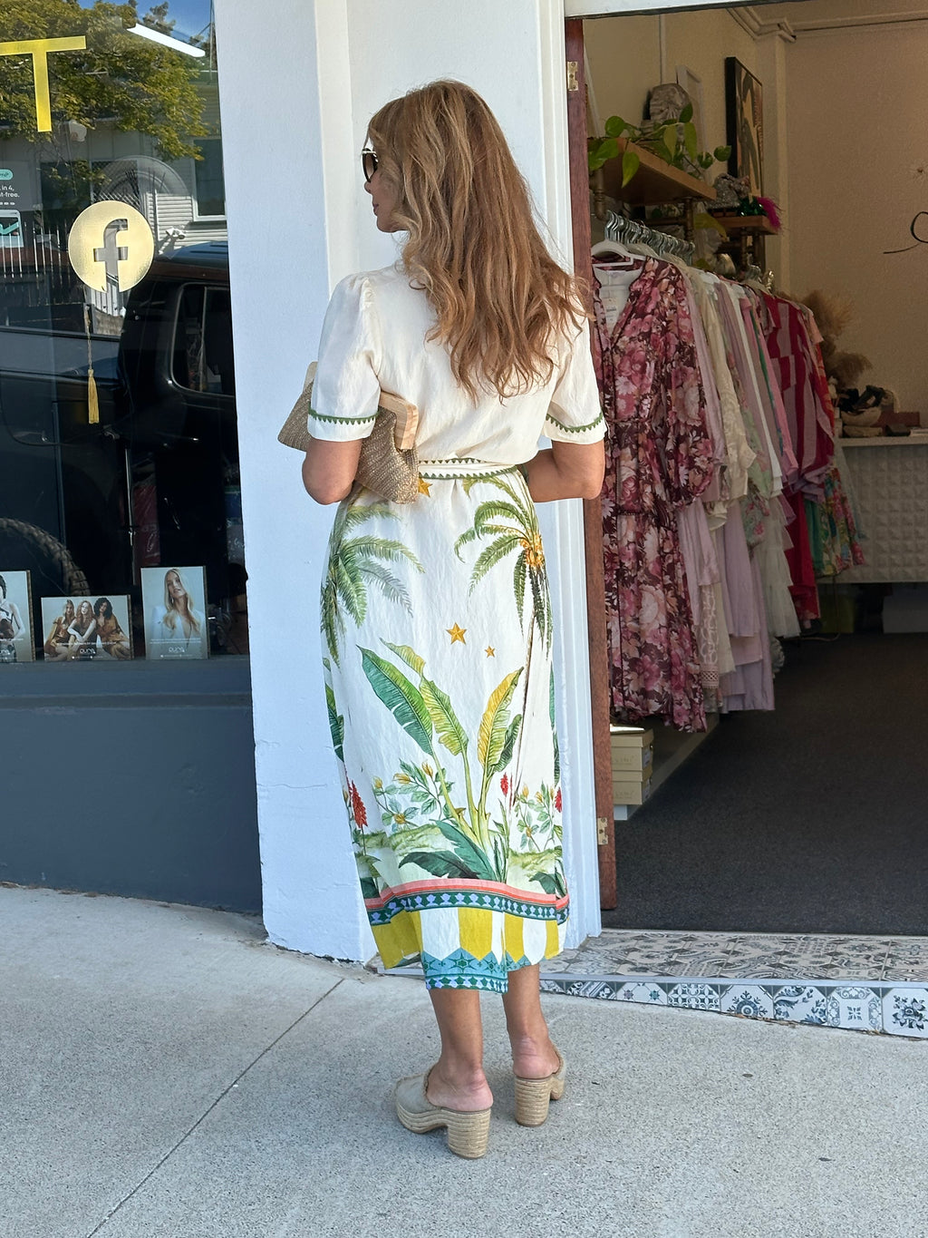 On Island Time Button Front Dress