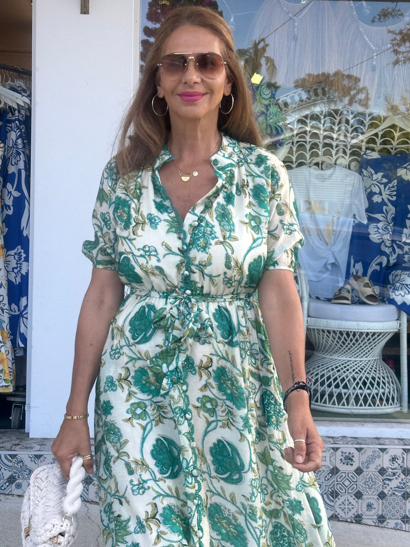 Khelia Paisley Floral Dress