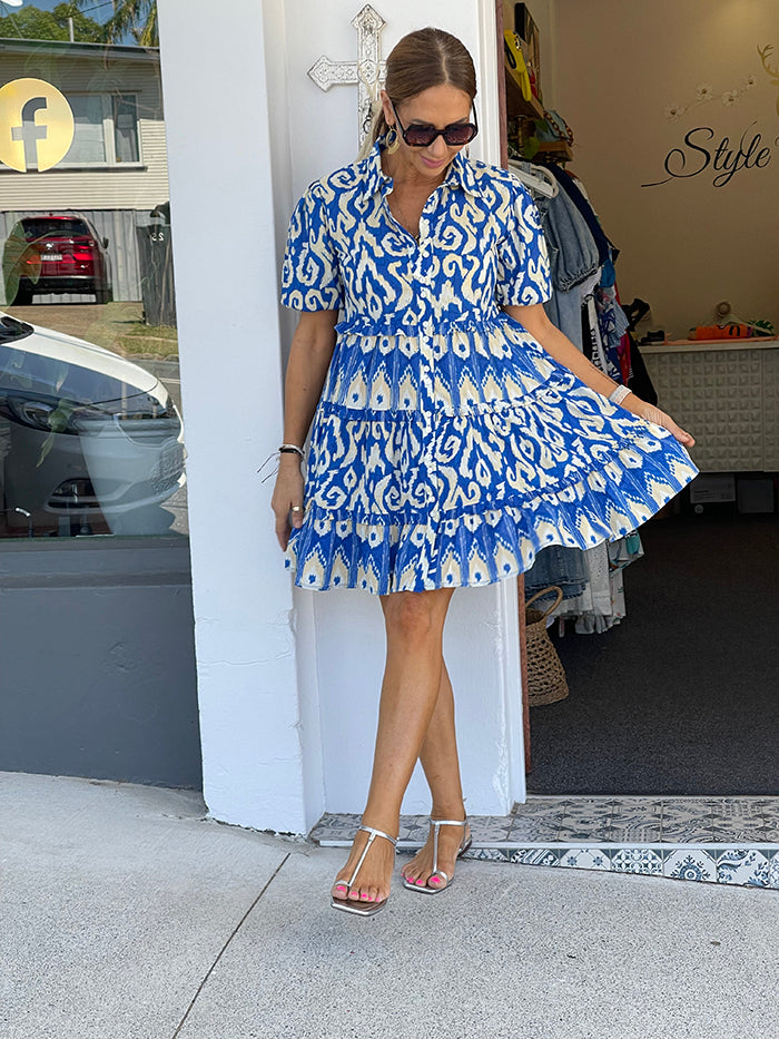 Caroline Dress - Blue