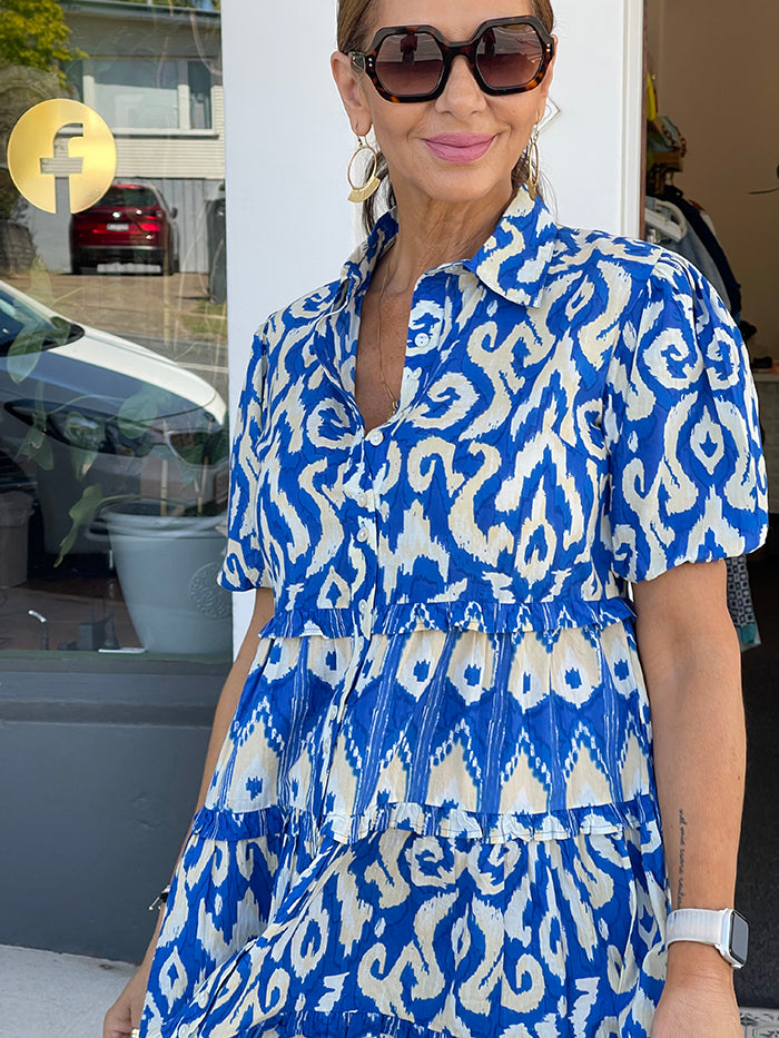 Caroline Dress - Blue