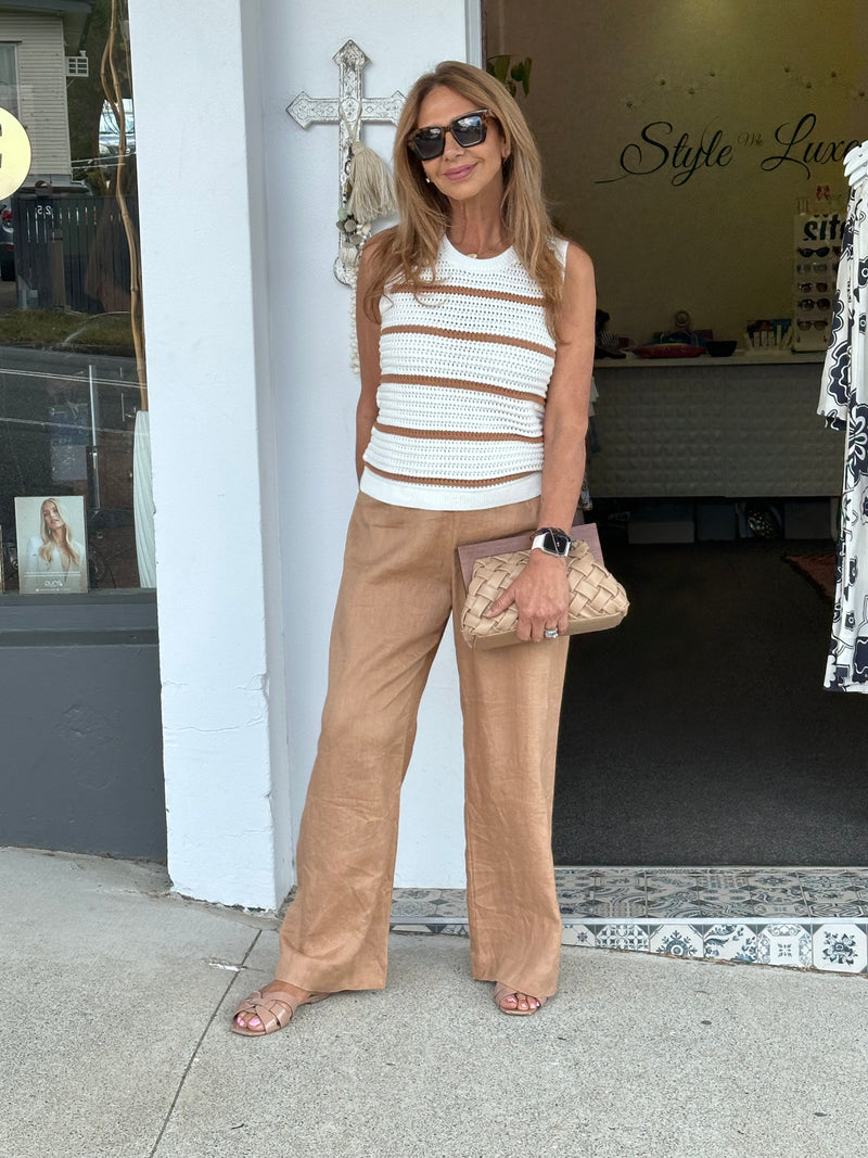 Honey Stripe Knit Tank
