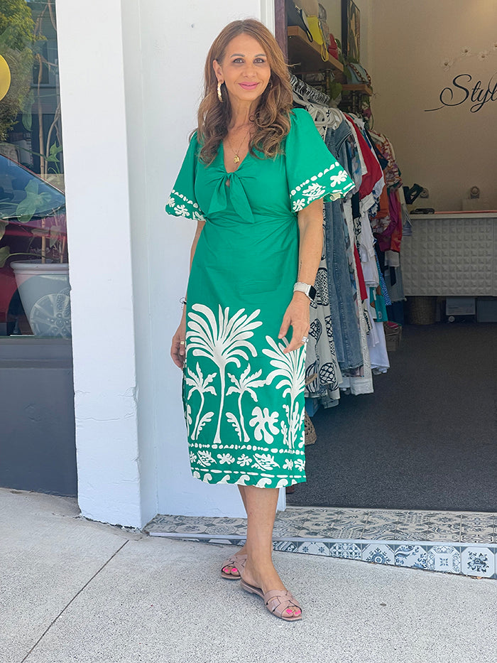 Imogen Dress - Jungle Green