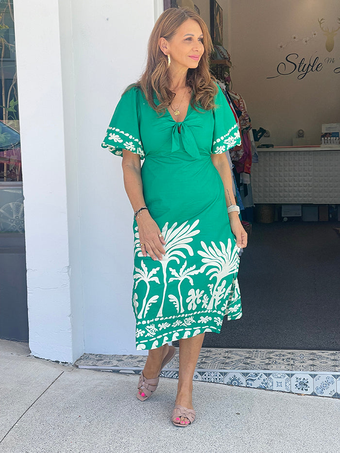 Imogen Dress - Jungle Green