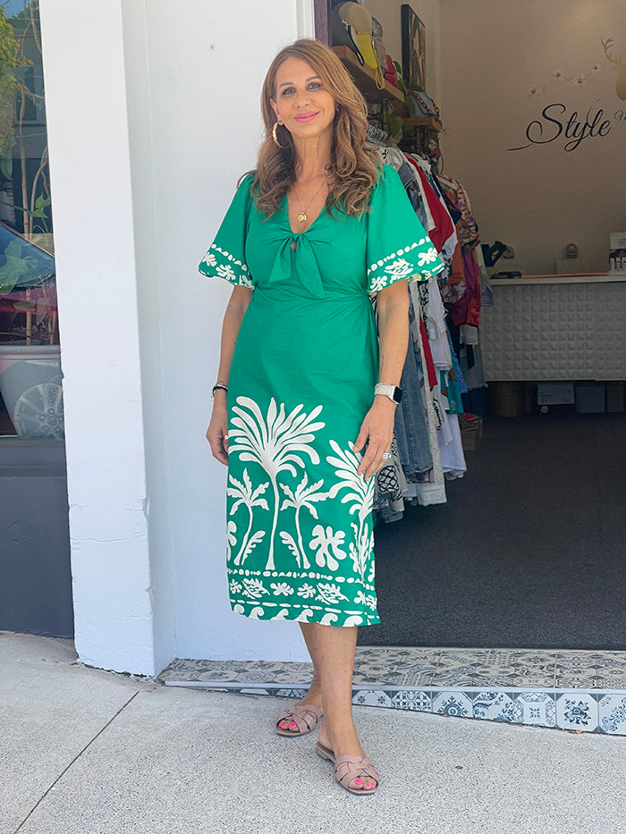 Imogen Dress - Jungle Green