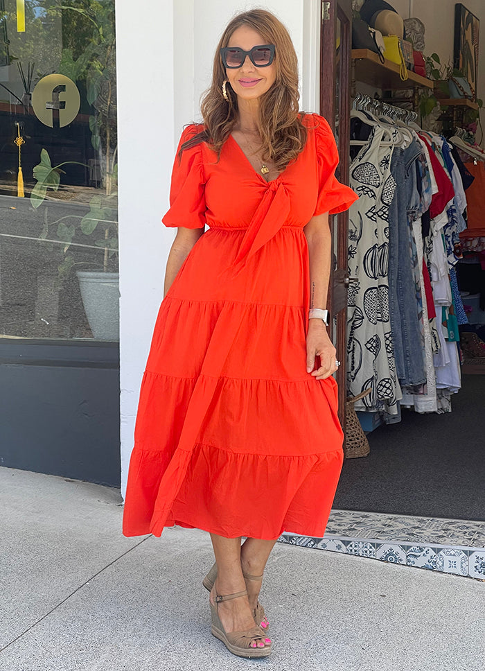 Calypso Orange Dress