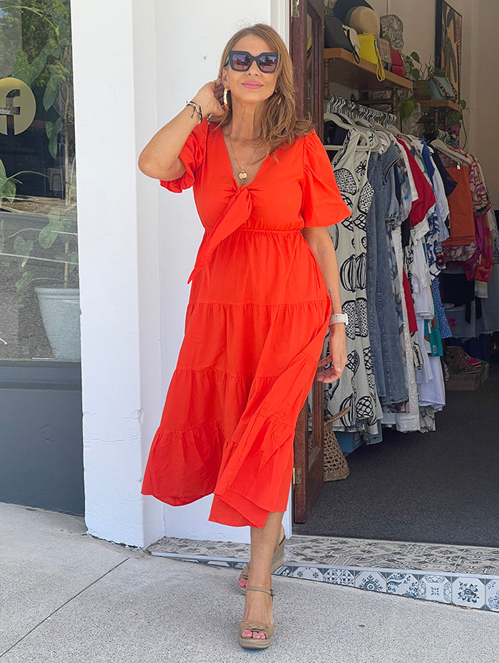 Calypso Orange Dress