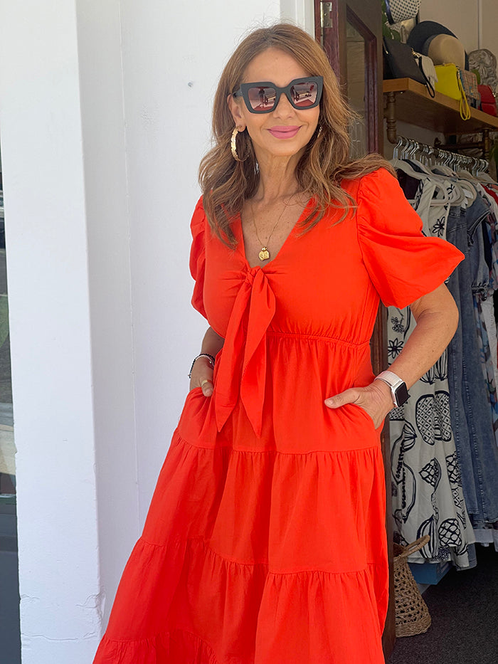 Calypso Orange Dress