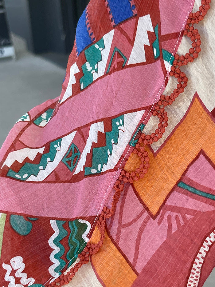 Pia Short Dress - Retro Print