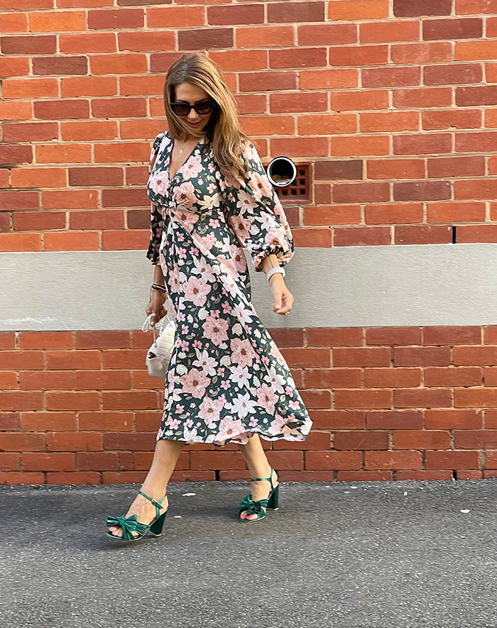 Nina Floral Midi Dress