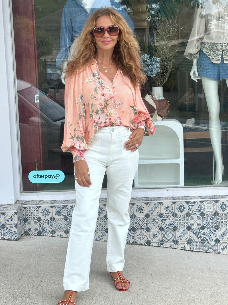 Apricot Blossom Blouse