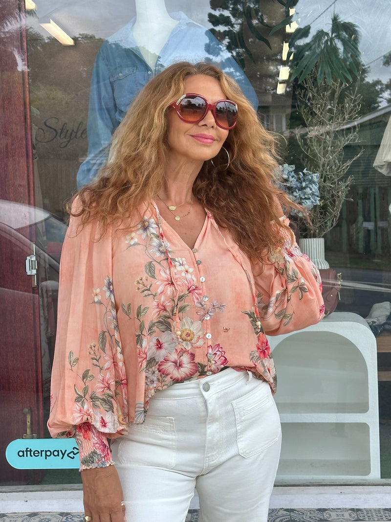 Apricot Blossom Blouse