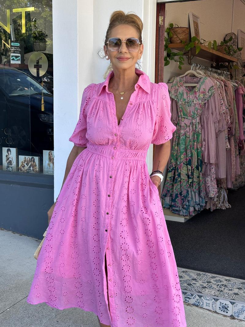 Nydia Anglasie Dress - Pink