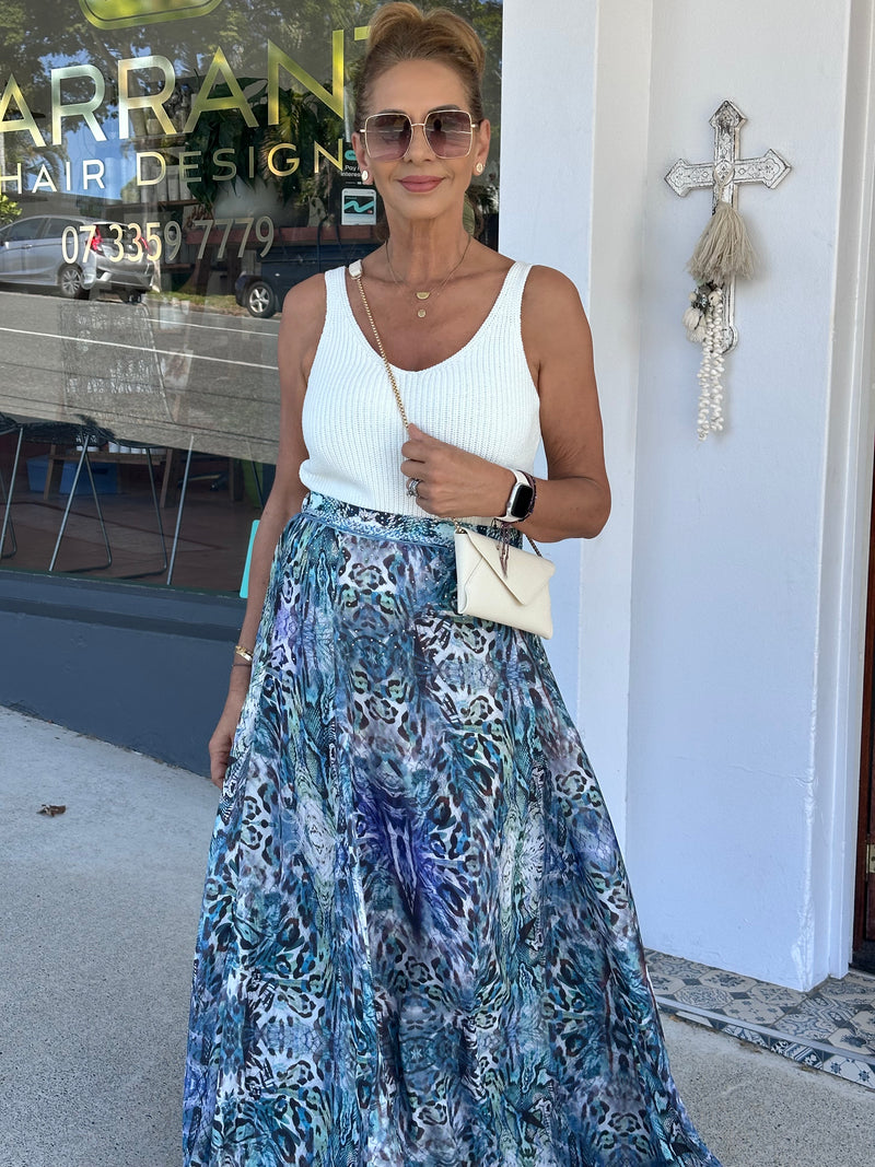 Python Maxi Skirt