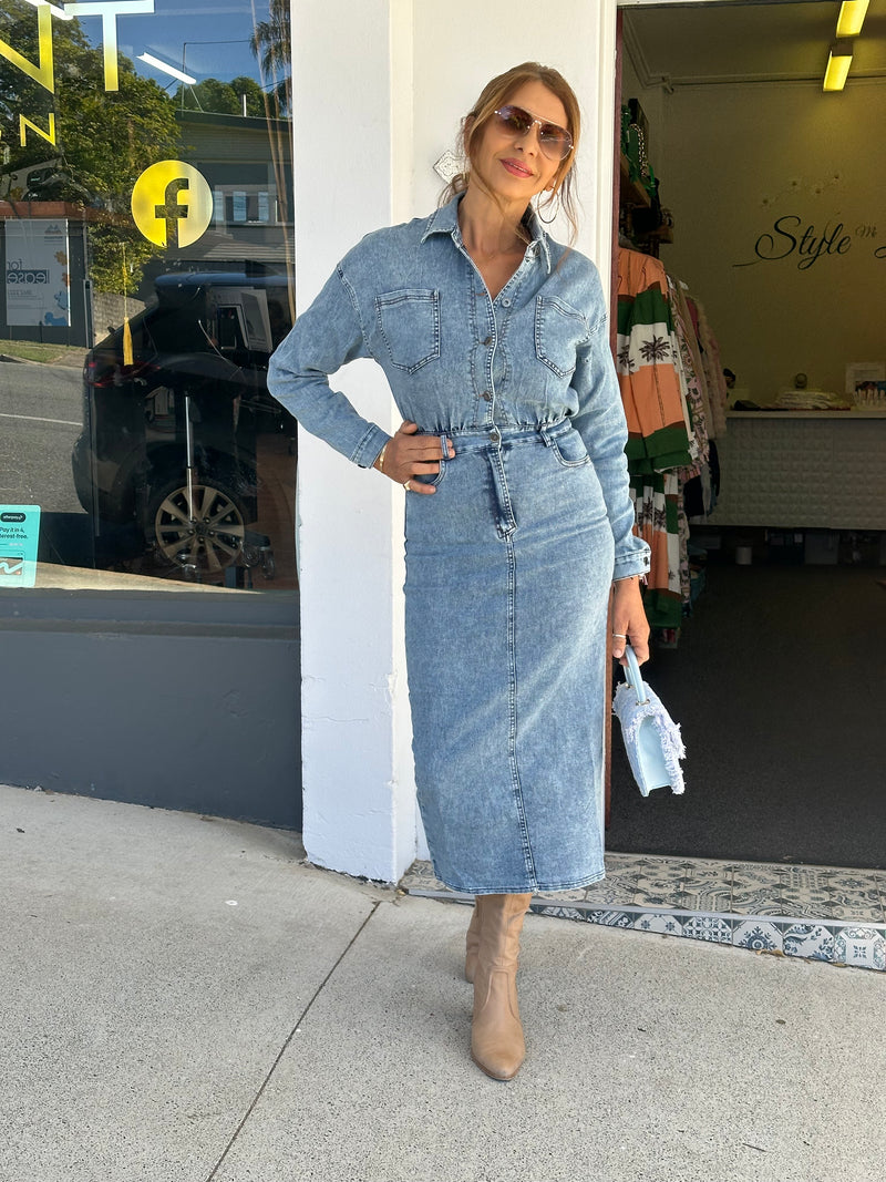 Cari Denim Dress