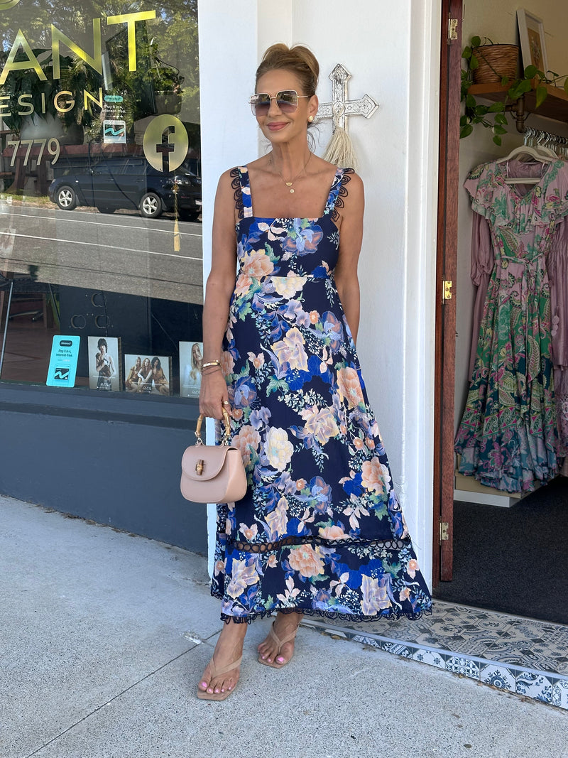 Caea Navy Floral Dress