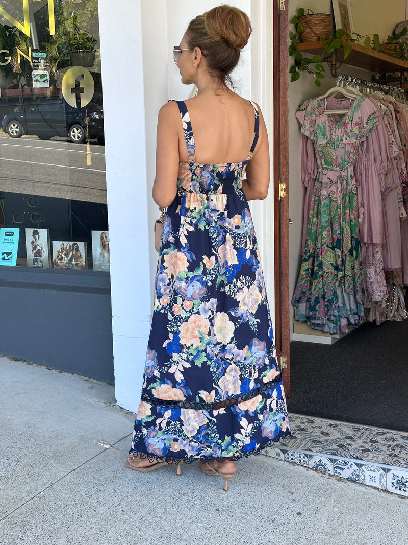 Caea Navy Floral Dress