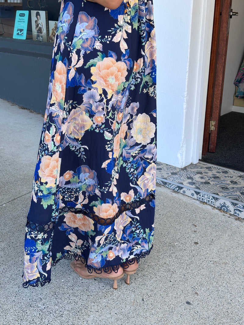 Caea Navy Floral Dress