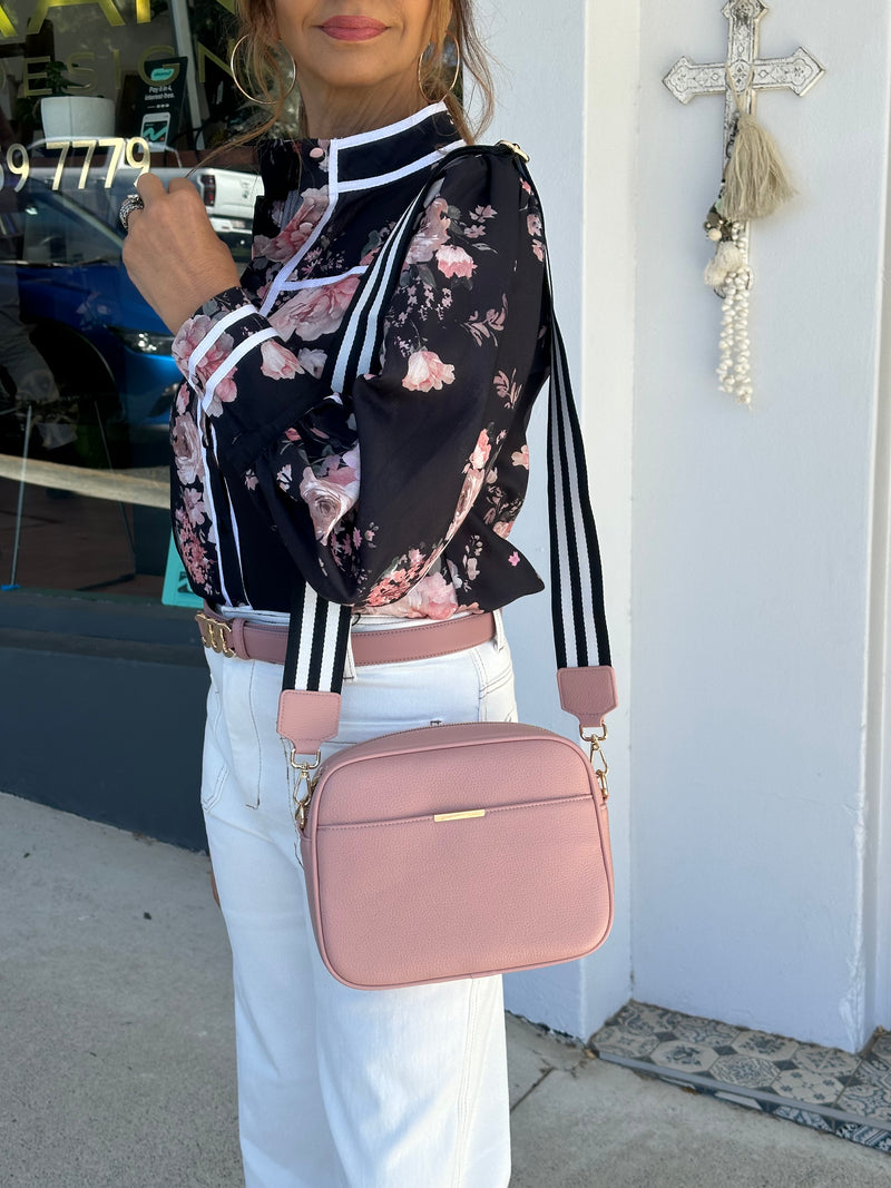 Bianca Camera Bag - Dusty Pink