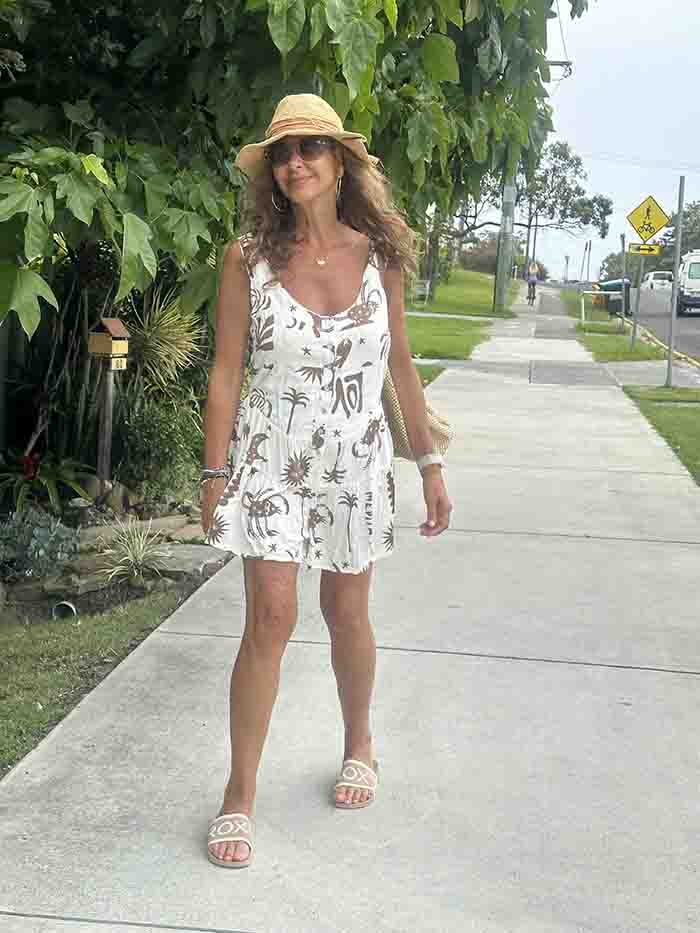 Andy Playsuit - Moonlit Brown Print