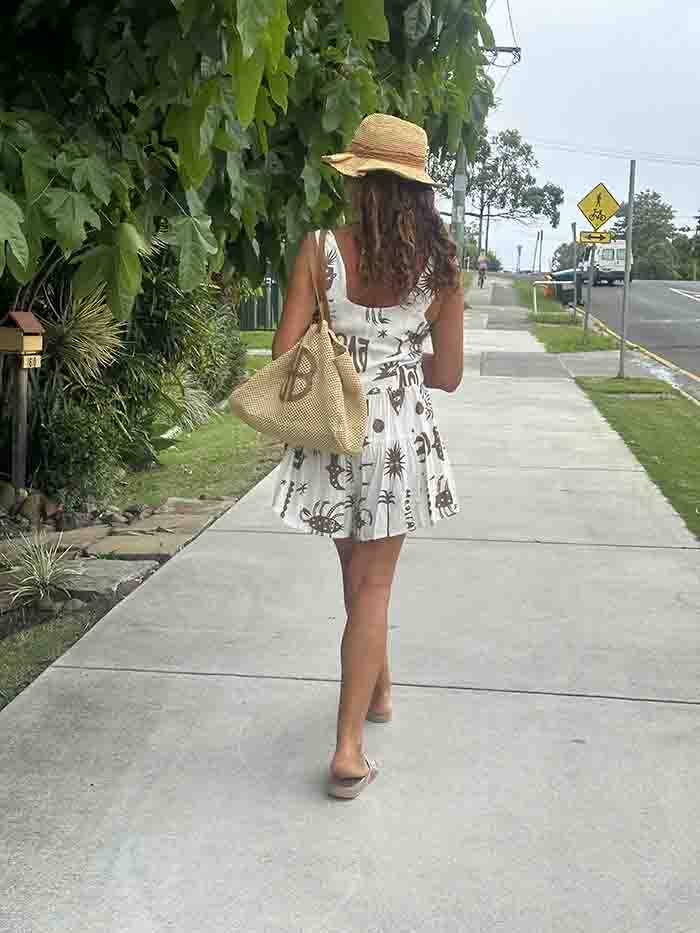 Andy Playsuit - Moonlit Brown Print