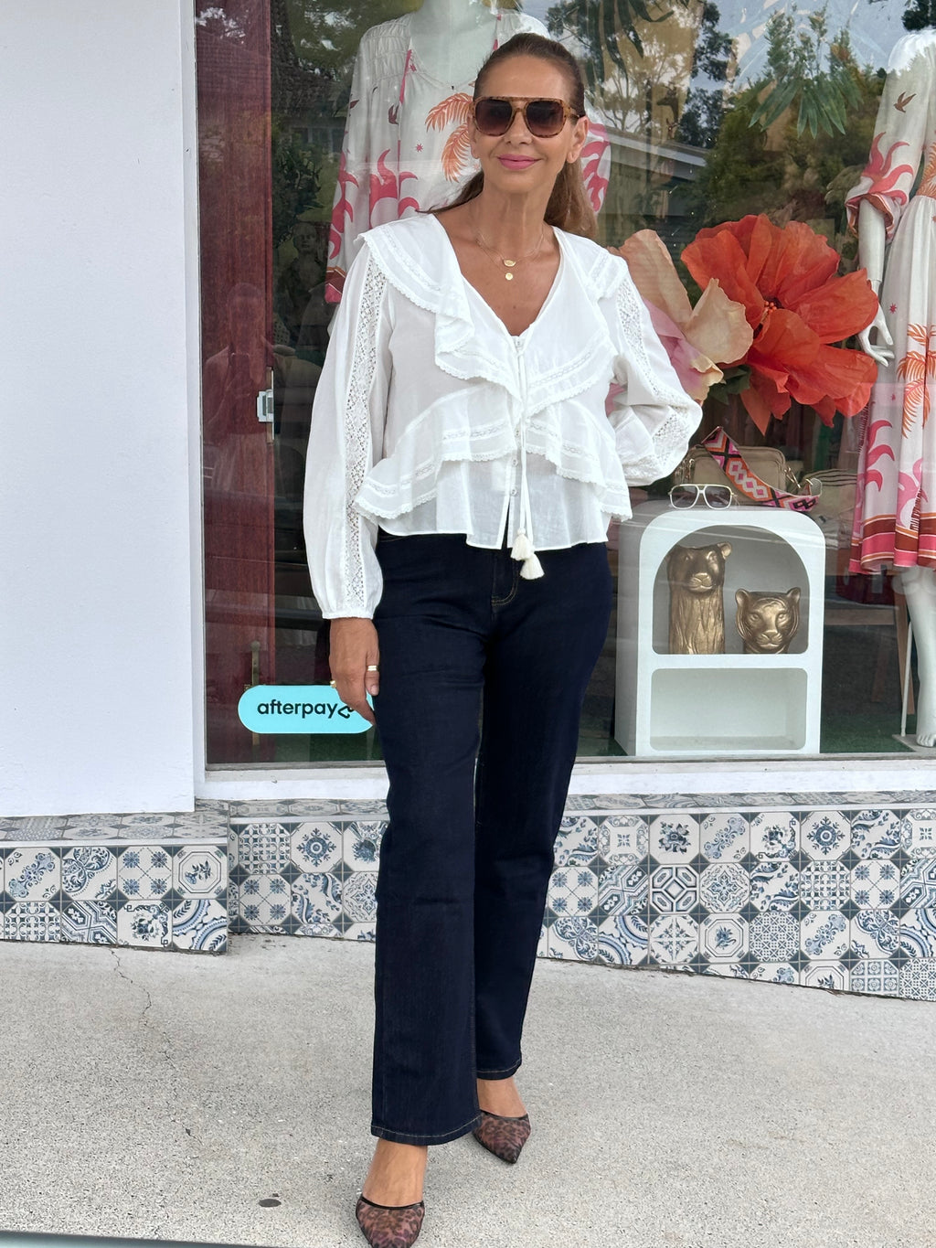 White Boho Blouse