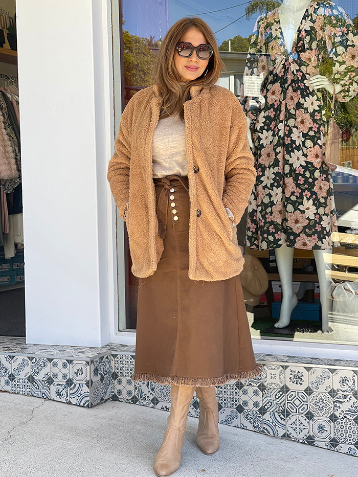 Tan Teddy Jacket