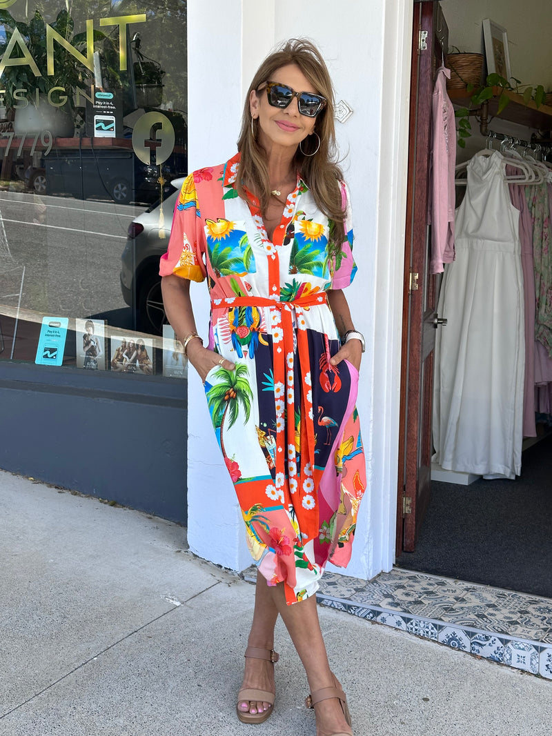 Andros Island Midi Dress
