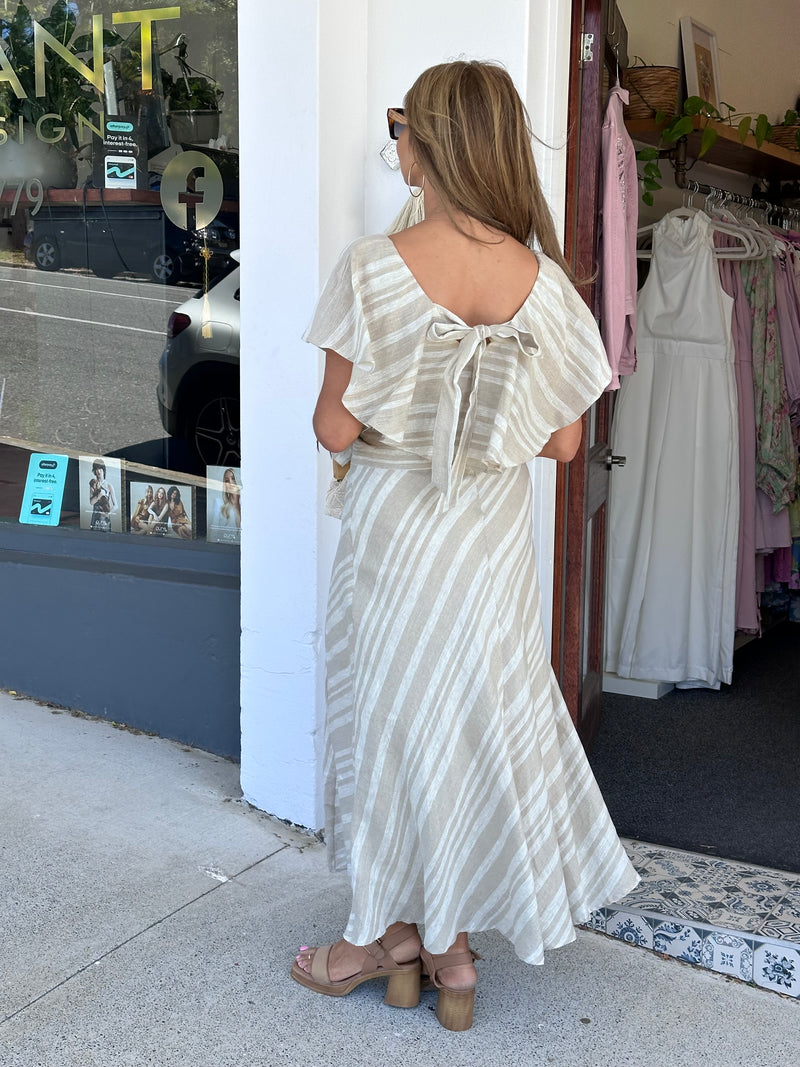 Mirra Linen Stripe Top