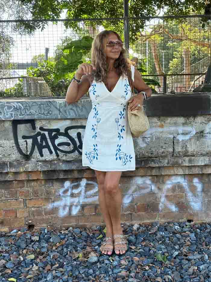 Ciao Embroidered Mini Dress