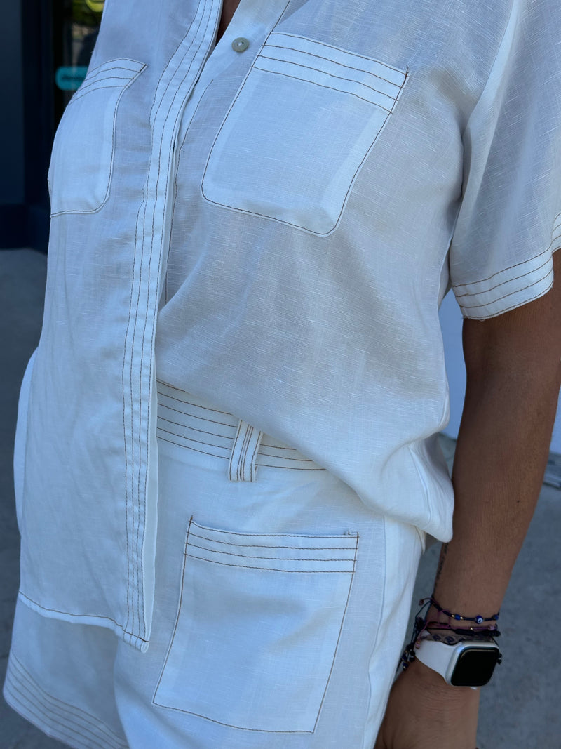 Billie White Blouse