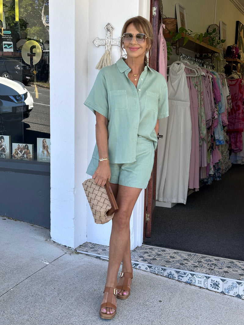 Billie Sage Blouse