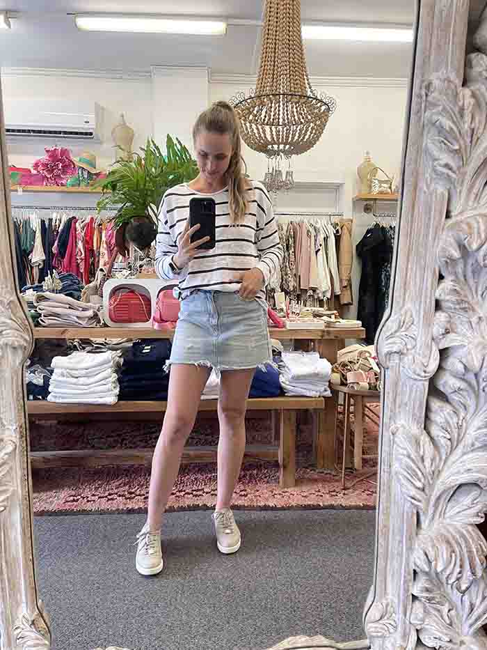 Minnie Knit Top - Stripe