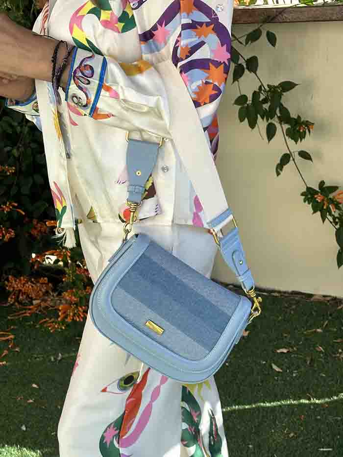 Lulu Saddle Bag - Denim