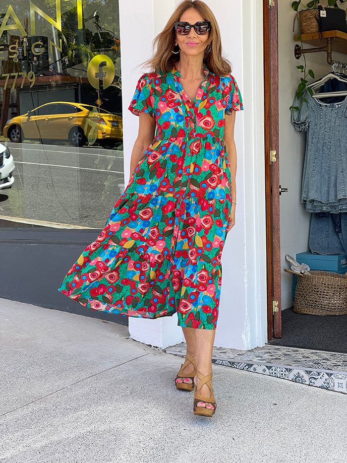 Liana Dress - Vibrant Floral