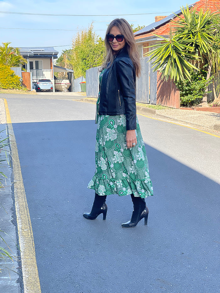Miranda Dress - Maze Green