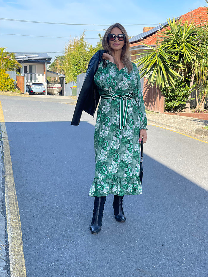 Miranda Dress - Maze Green