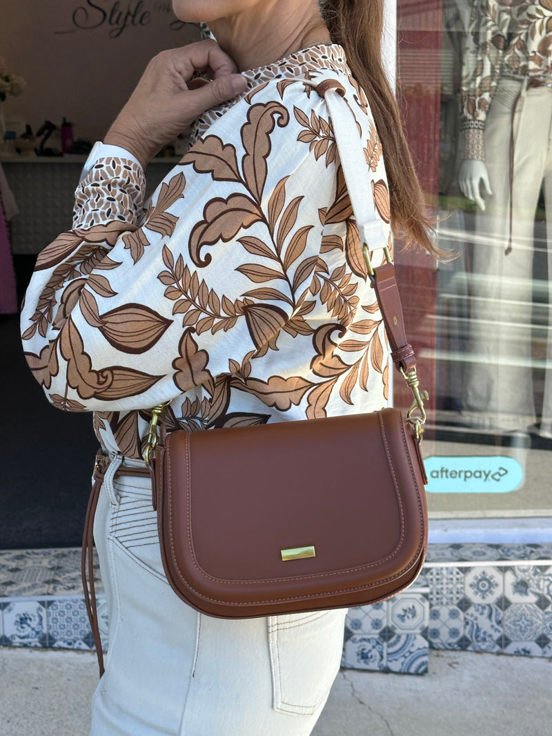 Lulu Saddle Bag - Tan
