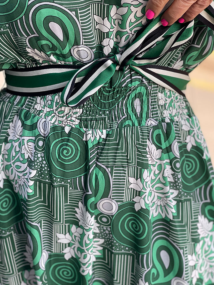 Miranda Dress - Maze Green