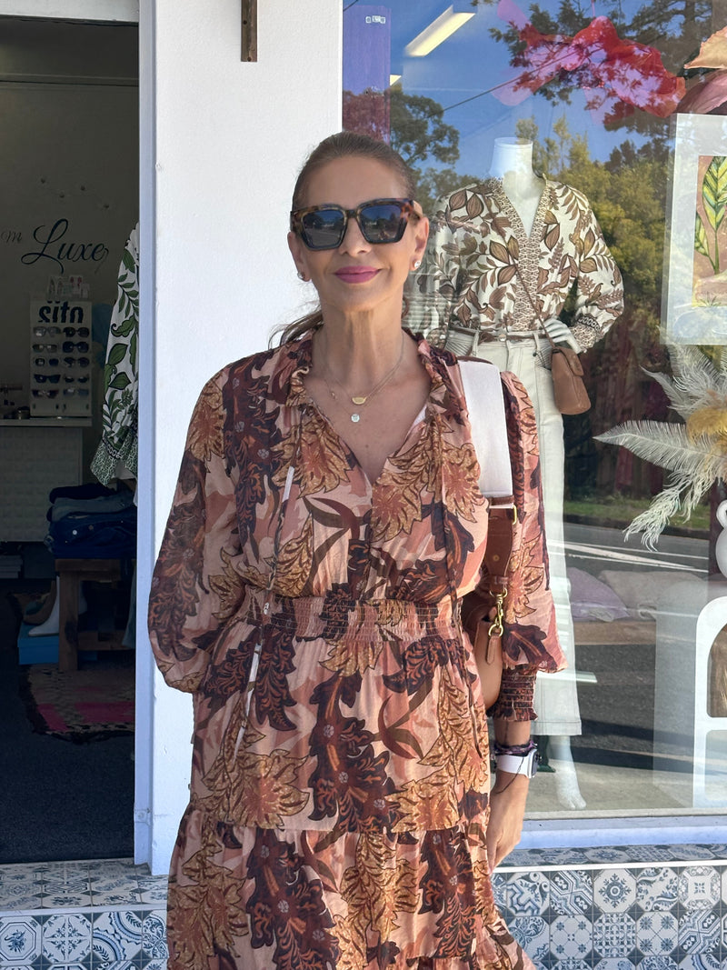 Nicola Brown Flora Dress