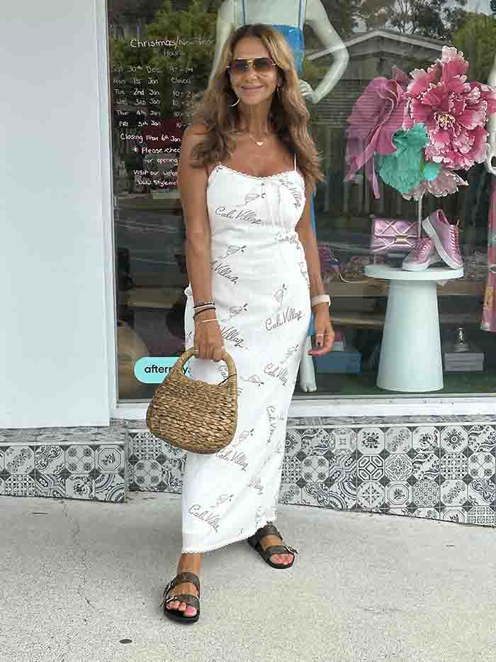 Calli Villa Dress - White