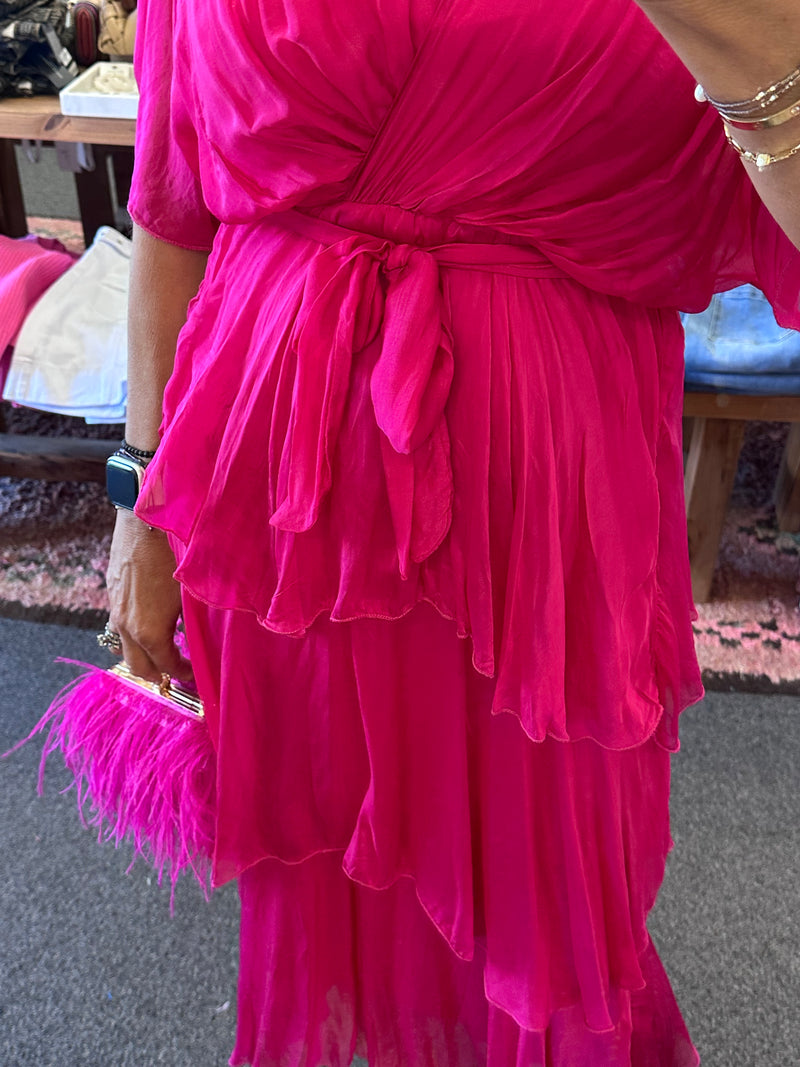Celeste Dress - Raspberry