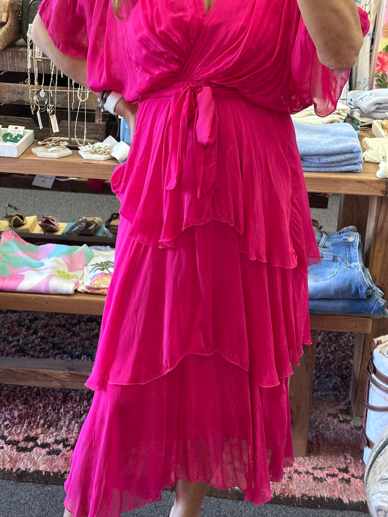 Celeste Dress - Raspberry